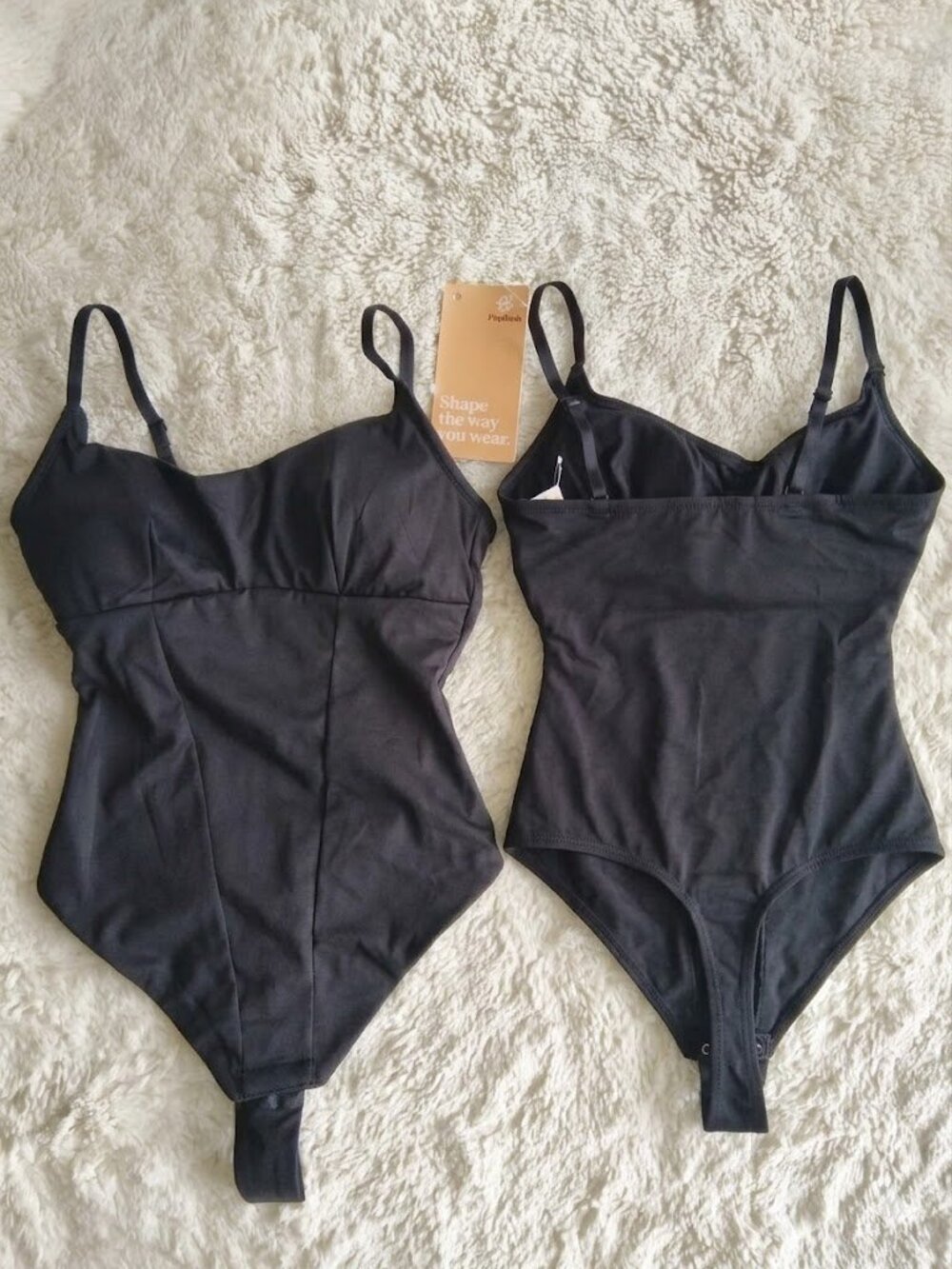 Popilush 2-Piece Lingerie Set - Size XS - Black - Snap Buttons at the C-Circle